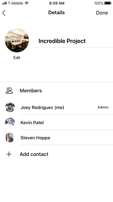 Search Chip Added for Calling